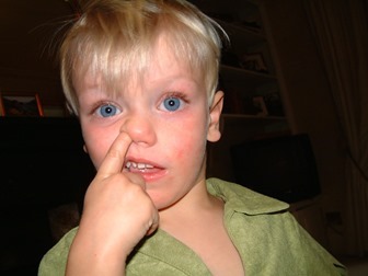 picking nose