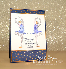scissorspapercard, Stampin' Up!, Just Add Ink, Born To Shine, Brightly Gleaming SDSP, Stamparatus, Mirror Stamping, Watercolour Pencils