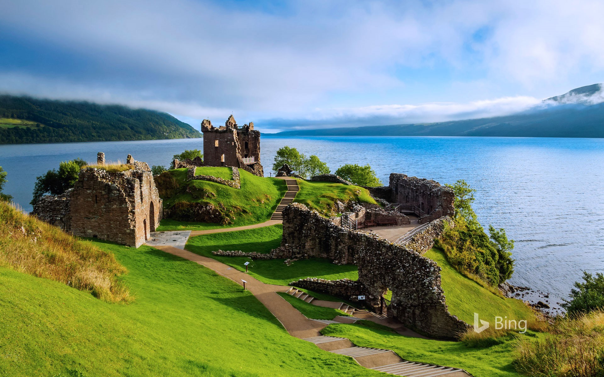 Urquhart Castle - A monster view in Scotland,