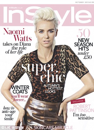 Naomi Watts Goes Punk for UK InStyle, October 2013