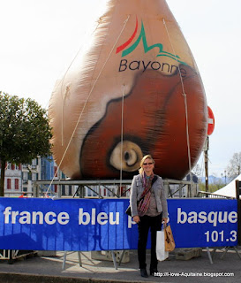 Giant ham at the Bayonne Ham Festival