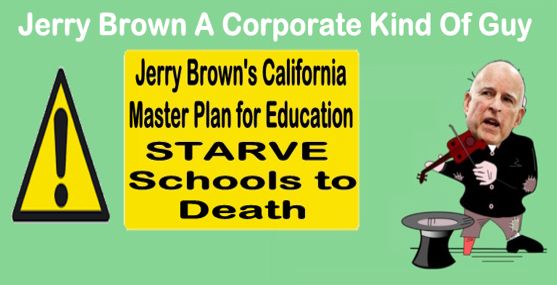 Image result for big education ape Jerry Brown