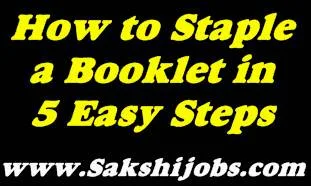 How to Staple a Booklet in 5 Easy Steps