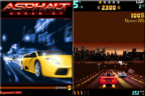 Asphalt 240 x 320 Touchscreen Mobile Java Game