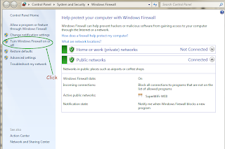 disable windows firewall