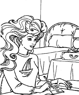 Printable Barbie Coloring Pages