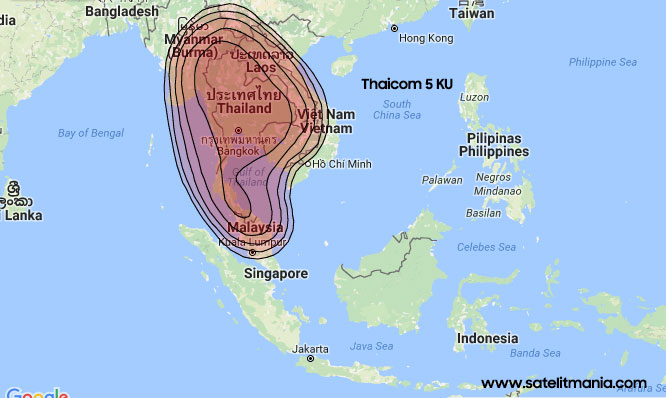 Frekuensi Terkuat Thaicom 5 KU Band