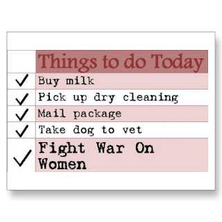 to do list, fight war on women