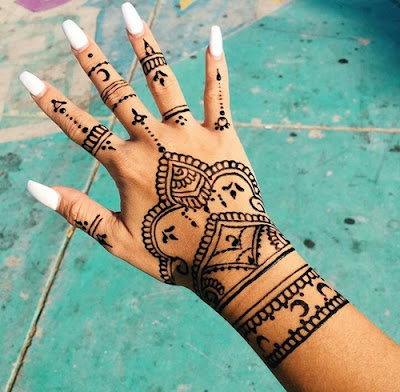 Latest African Full Hand Mehendi