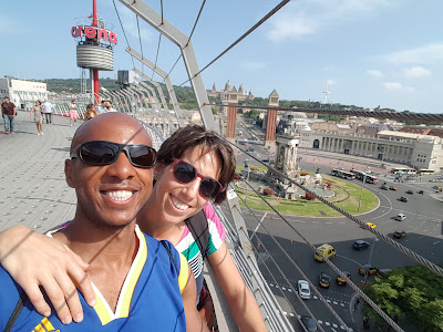 From the top of Arenas de Barcelona, looking out on the plaza