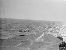 Spitfire on HMS Eagle, 19 March 1942 worldwartwo.filminspector.com