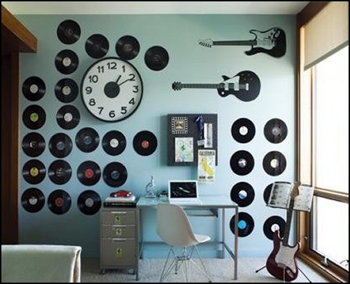 wall decor ideas in bedroom Music Bedroom Decorating Ideas | 504 x 409