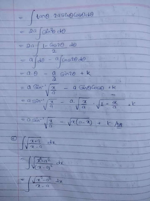 Antiderivatives Exercise Class 11 Nepal