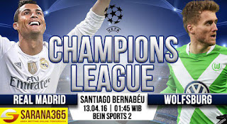 BANDAR BOLA - Prediksi Bola Real Madrid vs Wolfsburg 13 April 2016