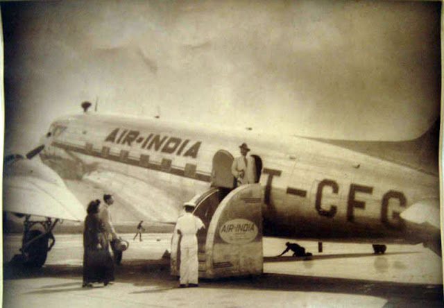 Vintage Photograph of Air India Aeroplane