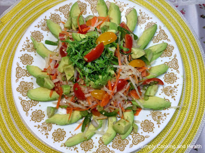 Avocado and turnip salad