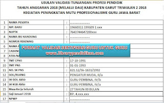  Apabila adanya pemberkasan verifikasi dan validasi sertifikasi baik guru Download Format Verifikasi Validasi Sertifikasi Guru 