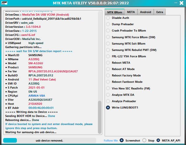 MTK META Utility v50 Mtk Auth Bypass Tool Free Download