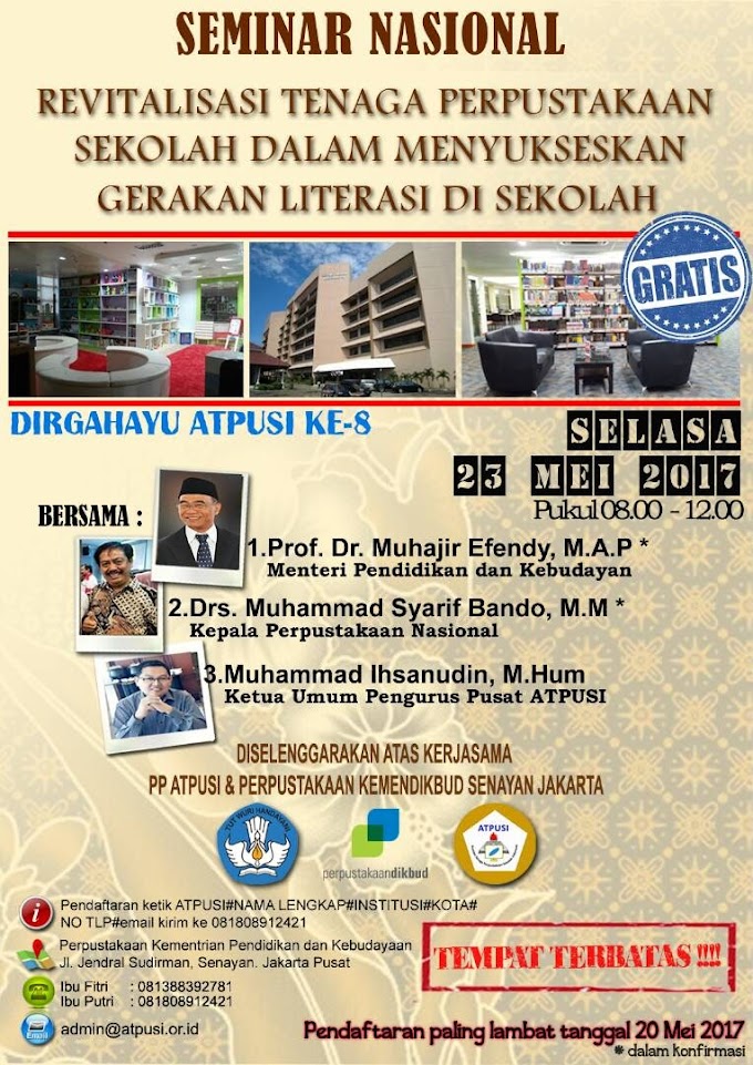 SEMINAR NASIONAL GERAKAN LITERASI DI SEKOLAH