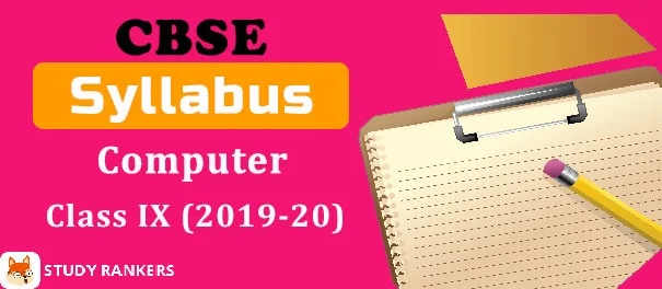 CBSE Class 9 Computer Applications Syllabus 2019-20