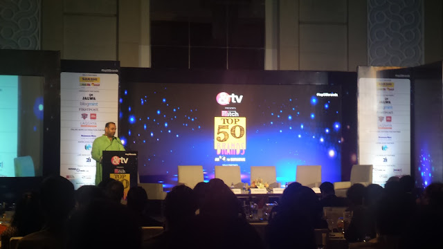 Top 50 Awards - Chief Guest, Mr. Mahesh Giri Addressing the audience