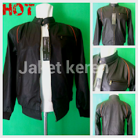  Jaket Ariel semi kulit JK-22