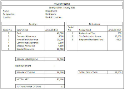 Salary Slip Template 12