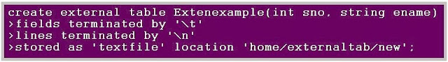 External Table example