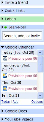 Ajouter un gadget Google dans Gmail