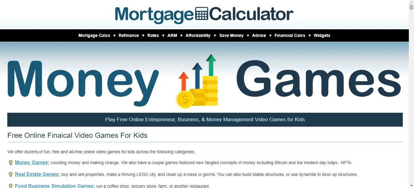 Main Games Online Secara Percuma di Mortgage Calculator