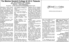Madras Sanskrit College & SSV Patasala