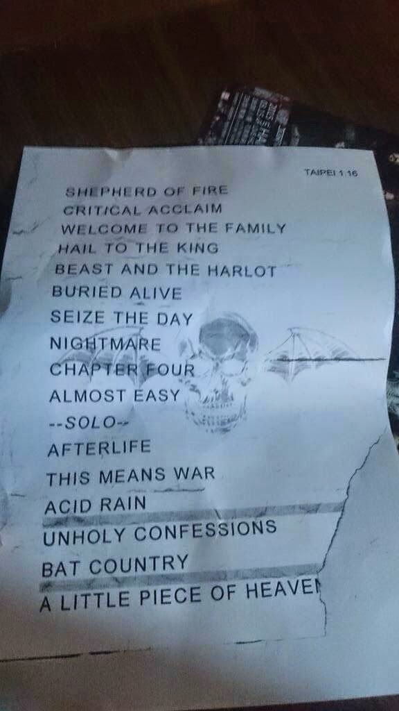 Inikah Daftar Lagu Konser Avenged Sevenfold Di Jakarta 