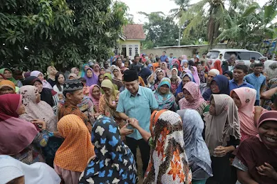 M.Ridho Ficardo Bersilaturahmi Dengan Masyarakat Desa Telungitik, Lampung Tengah