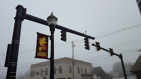 new banners appearing downtown as the improvement project completes its work