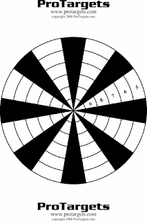 Набор круглых мишеней. Set of round targets.