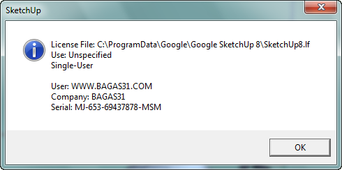 Google SketchUp Pro.8.0.1 Full Keygen - BAGAS31.com