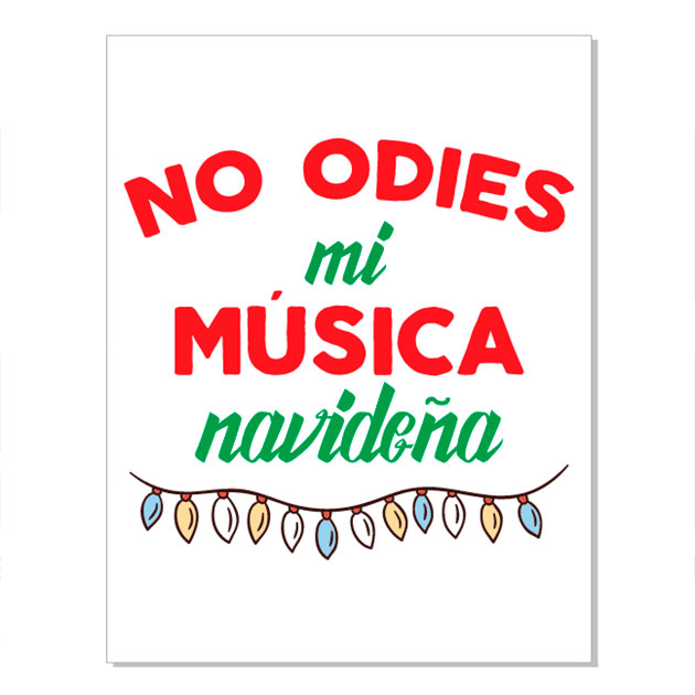 vectores de navidad NO ODIES MI MUSICA