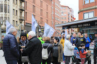 Protesta contra la Variante Sur Ferroviaria