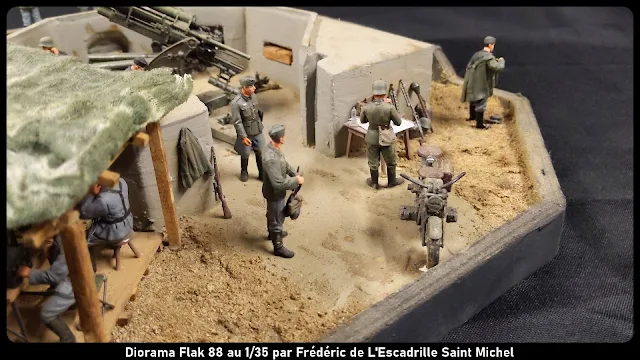 Diorama Flak 88 au 1/35.