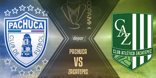 Pachuca vs Zacatepec en vivo - ONLINE Octavos de Final - Copa Mx. 