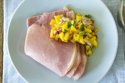 Ham with fresh mango salsa easy recipes for kids