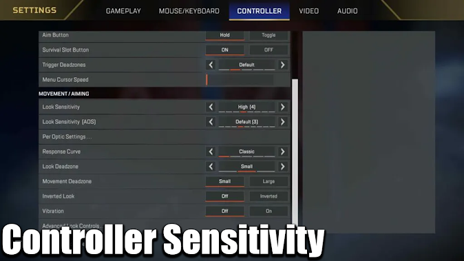 Controller Sensitivity