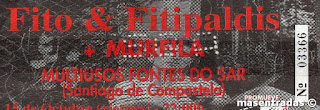 entrada de concierto de fito y los fitipaldis