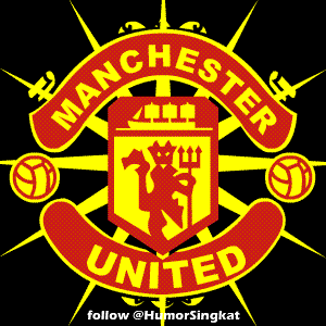 Gambar Humor DP BBM Lucu : Animasi Logo Manchester United 