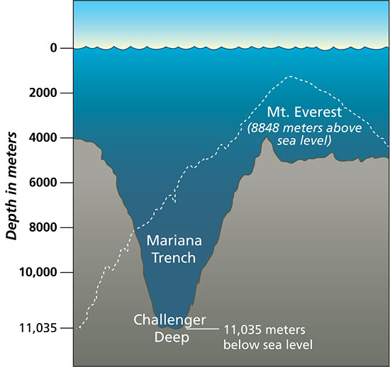 MARIANA TRENCH is the deepest point in Earth