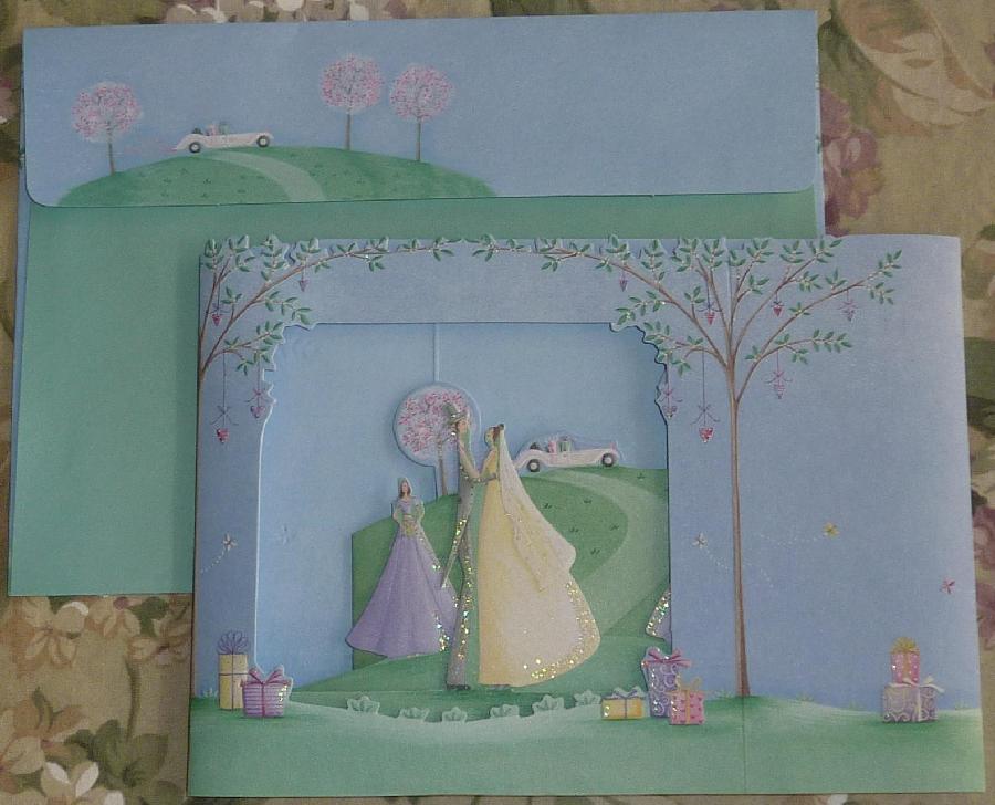 Wedding card and envelope