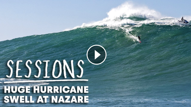 Hurricane Epsilon Brings Monstrous Waves To Nazaré Sessions