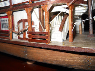 escalera maqueta de barco