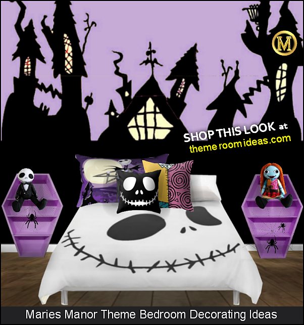 Nightmare Before Christmas bedrooms Sally Finklestein Jack Skellington Before Christmas halloween decorating