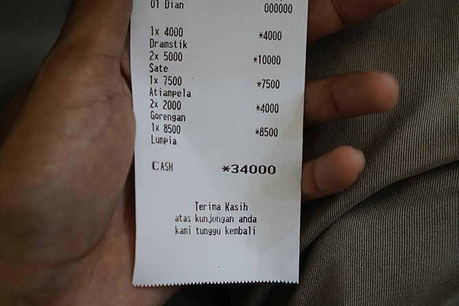 Daftar menu dan harga di Soto Sedeep Ambarawa